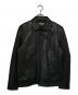 nano・universe（ナノ・ユニバース）の古着「レザージャケット」｜ブラック