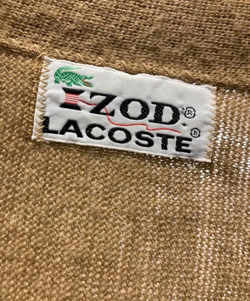 IZOD LACOSTE（アイゾッド ラコステ）IZOD LACOSTE (アイゾッド ラコステ) ニットカーディガン ブラウン サイズ:記載なしの古着・服飾アイテム