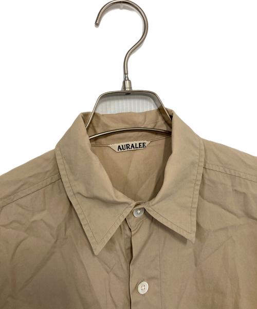 AURALEE（オーラリー）AURALEE (オーラリー) WASHED FINX TWILL HALF SLEEVED BIG SHIRTS ベージュ サイズ:3の古着・服飾アイテム