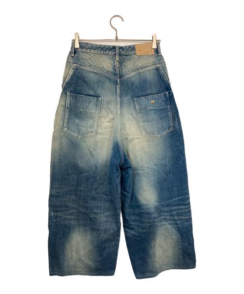 mina perhonen（ミナ ペルホネン）mina perhonen (ミナ ペルホネン) always balloon wideデニム インディゴ サイズ:34の古着・服飾アイテム