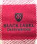 BLACK LABEL CRESTBRIDGE (ブラックレーベル クレストブリッジ) ウールカシミヤチェックマフラー レッド×ブラウン：9000円
