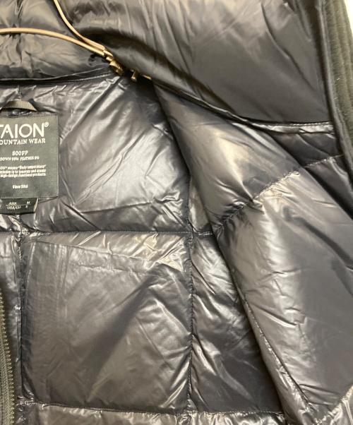 TAION（タイオン）TAION (タイオン) ダウンベスト ブラック サイズ:Mの古着・服飾アイテム