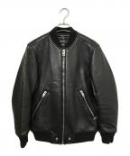 DIESELディーゼル）の古着「シングルライダースジャケット」｜ブラック