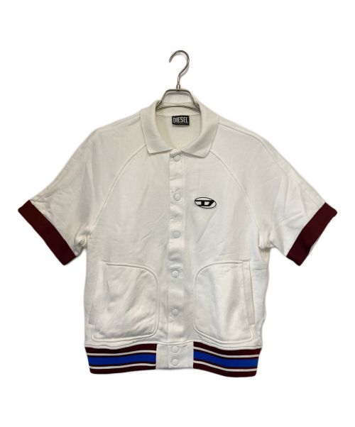 DIESEL（ディーゼル）DIESEL (ディーゼル) S-BOLIN ヘビーウェイトボタンシャツ ホワイト サイズ:Sの古着・服飾アイテム