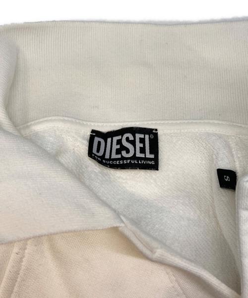 DIESEL（ディーゼル）DIESEL (ディーゼル) S-BOLIN ヘビーウェイトボタンシャツ ホワイト サイズ:Sの古着・服飾アイテム
