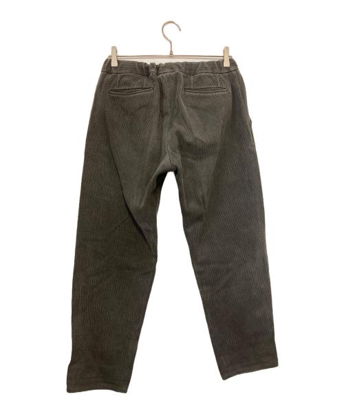 COLINA（コリーナ）COLINA (コリーナ) 刺し子カーブスラックスパンツ グレー サイズ:Ｍの古着・服飾アイテム