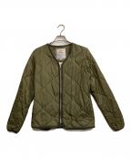 ALPHAアルファ）の古着「中綿キルティングジャケット」｜グリーン