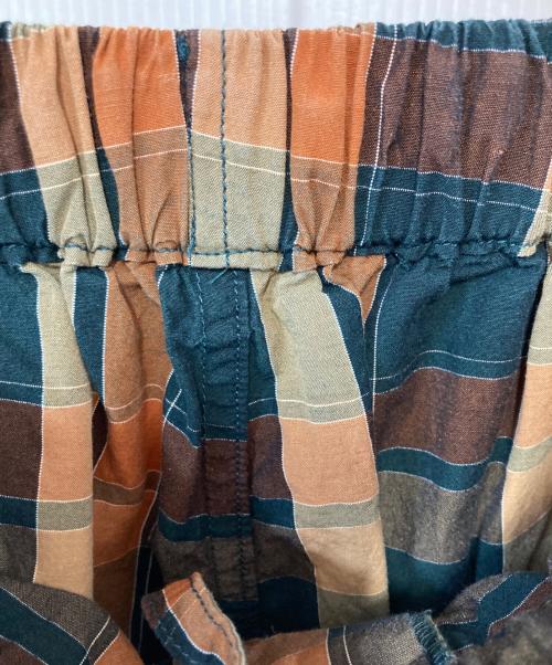 KAPTAIN SUNSHINE（キャプテンサンシャイン）KAPTAIN SUNSHINE (キャプテンサンシャイン) チェックハーフパンツ グリーン×ブラウン サイズ:32の古着・服飾アイテム