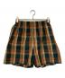 KAPTAIN SUNSHINE（キャプテンサンシャイン）の古着「チェックハーフパンツ」｜グリーン×ブラウン
