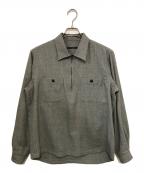 ITTY BITTYイッティビッティ）の古着「ハーフジップシャツ」｜グレー