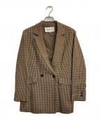RAY BEAMSレイ ビームス）の古着「チェックダブルジャケット」｜ブラウン