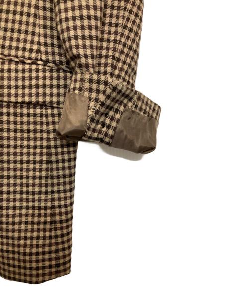 RAY BEAMS（レイ ビームス）RAY BEAMS (レイ ビームス) チェックダブルジャケット ブラウン サイズ:1の古着・服飾アイテム