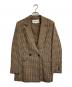RAY BEAMS（レイ ビームス）の古着「チェックダブルジャケット」｜ブラウン