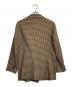 RAY BEAMS (レイ ビームス) チェックダブルジャケット ブラウン サイズ:1：5000円