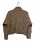 Vivienne Westwood RED LABEL (ヴィヴィアンウエストウッドレッドレーベル) オーブ刺繍ケーブルニットカーディガン ベージュ サイズ:00：18000円