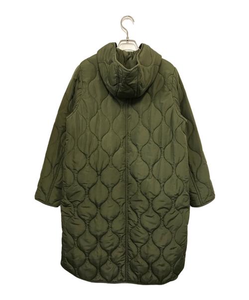 Emma Taylor（エマテイラー）Emma Taylor (エマテイラー) 美シルエット3wayキルティングフードコート カーキ サイズ:38の古着・服飾アイテム