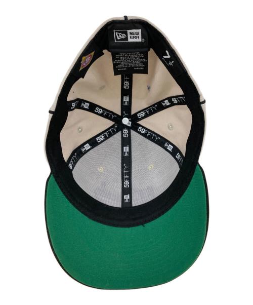 New Era（ニューエラ）New Era (ニューエラ) キャップ ブラック×アイボリー サイズ:7 1/27-59.6cmの古着・服飾アイテム