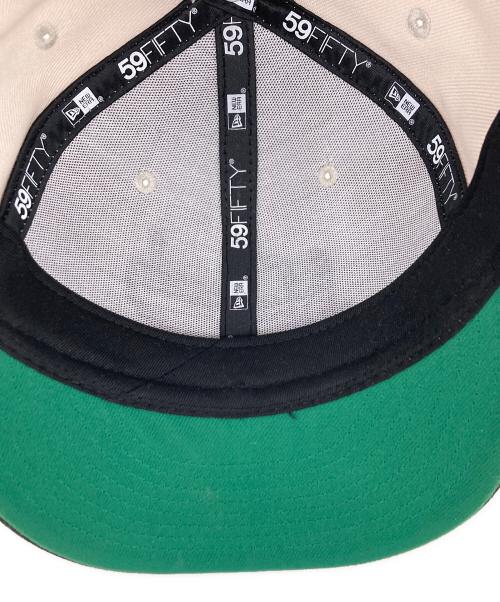 New Era（ニューエラ）New Era (ニューエラ) キャップ ブラック×アイボリー サイズ:7 1/27-59.6cmの古着・服飾アイテム