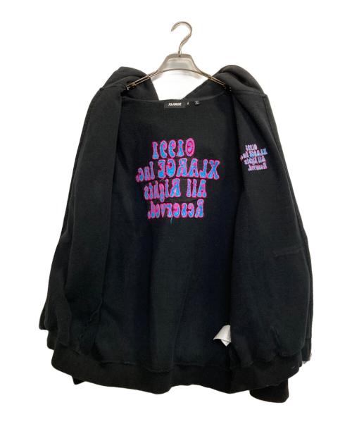X-LARGE（エクストララージ）X-LARGE (エクストララージ) DAISY ZIP HOODED SWEAT ブラック サイズ:ＸＬの古着・服飾アイテム