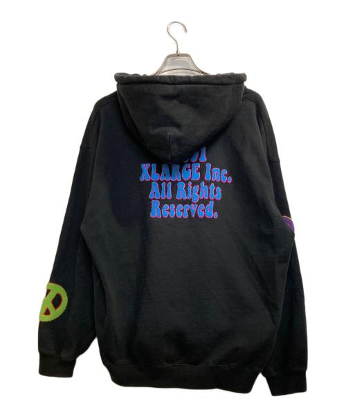 X-LARGE（エクストララージ）X-LARGE (エクストララージ) DAISY ZIP HOODED SWEAT ブラック サイズ:ＸＬの古着・服飾アイテム