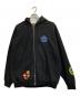 X-LARGE（エクストララージ）の古着「DAISY ZIP HOODED SWEAT」｜ブラック