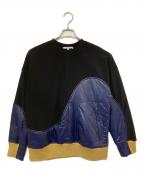 UN3D.アンスリード）の古着「WAVE LINE PADDED PO / ウェーブラインパデッドプルオーバー」｜カーキ×ネイビー