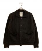 MARKAWAREマーカウェア）の古着「POLO COLLAR CARDIGAN ALPACA」｜ブラウン