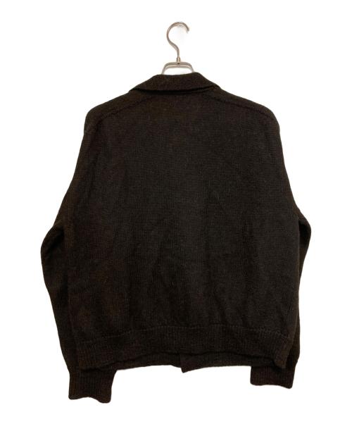 MARKAWARE（マーカウェア）MARKAWARE (マーカウェア) POLO COLLAR CARDIGAN ALPACA ブラウン サイズ:2の古着・服飾アイテム