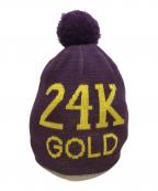 SUPREMEシュプリーム）の古着「22AW 24k gold beanie」｜パープル