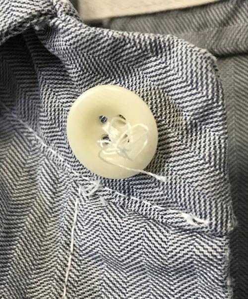 NAVAL CLOTHING FACTORY（ナバル クロージングファクトリー）NAVAL CLOTHING FACTORY (ナバル クロージングファクトリー) ヘリンボーンシャツ グレー サイズ:Mの古着・服飾アイテム