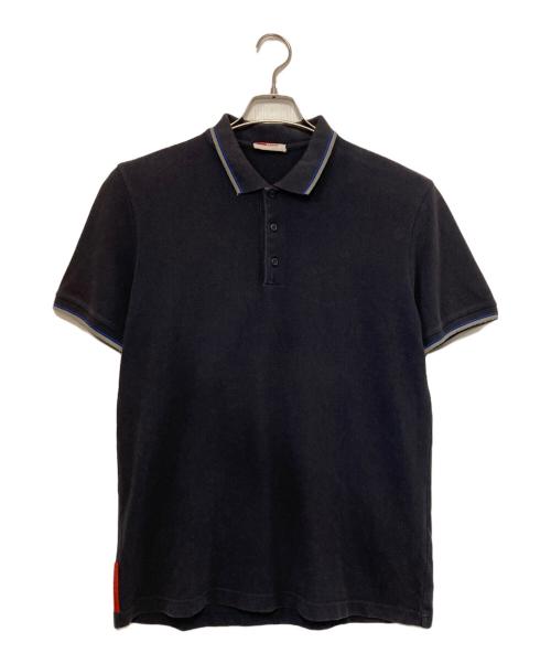 PRADA SPORTS（プラダスポーツ）PRADA SPORTS (プラダスポーツ) ポロシャツ ネイビー サイズ:Ｌの古着・服飾アイテム