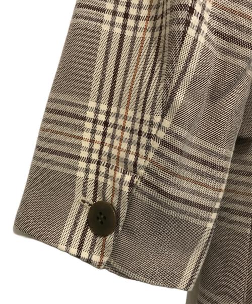 U by SPICK&SPAN（ユー バイ スピック＆スパン）U by SPICK&SPAN (ユー バイ スピック＆スパン) オーバーチェックダブルジャケット ベージュ サイズ:38の古着・服飾アイテム