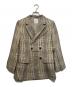 U by SPICK&SPAN（ユー バイ スピック＆スパン）の古着「オーバーチェックダブルジャケット」｜ベージュ