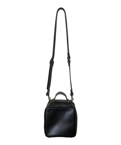 TIDE WAY（タイドウェイ）TIDE WAY (タイドウェイ) レザーショルダーバッグ ブラックの古着・服飾アイテム