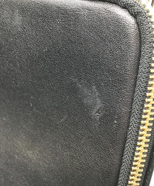 TIDE WAY（タイドウェイ）TIDE WAY (タイドウェイ) レザーショルダーバッグ ブラックの古着・服飾アイテム