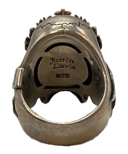JUSTIN DAVIS（ジャスティンデイビス）JUSTIN DAVIS (ジャスティンデイビス) BLESSING SKULL / ラインストーンブレッシングスカルリング サイズ:14号の古着・服飾アイテム
