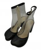 MM6 Maison Margielaエムエムシックスメゾンマルジェラ）の古着「クリアドッキングブーツ」｜ブラック