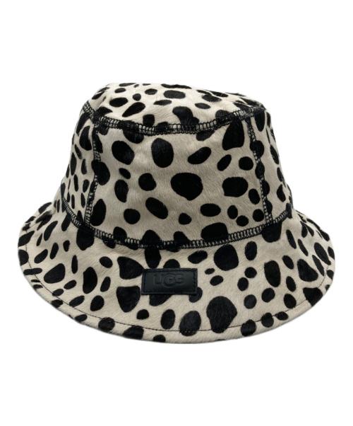 UGG（アグ）UGG (アグ) ダルメシアンハラコバケットハット ブラック×ホワイトの古着・服飾アイテム