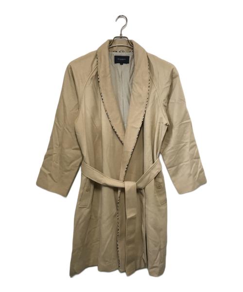 BURBERRY LONDON（バーバリーロンドン）BURBERRY LONDON (バーバリーロンドン) カシミヤ混ウールガウンコート ベージュ サイズ:Mの古着・服飾アイテム