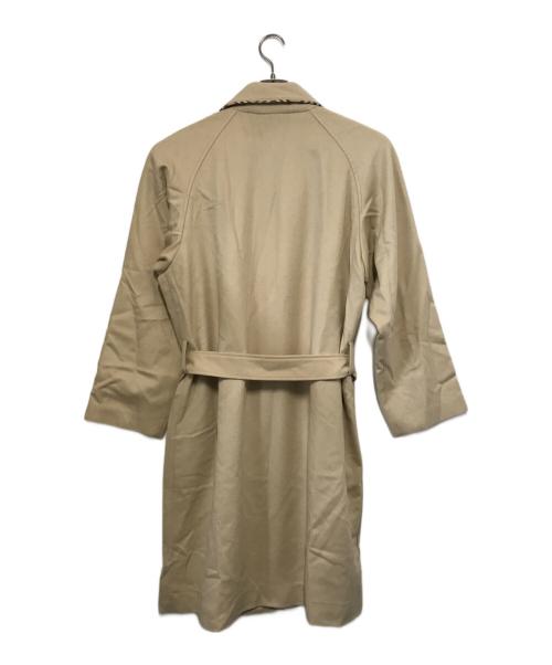 BURBERRY LONDON（バーバリーロンドン）BURBERRY LONDON (バーバリーロンドン) カシミヤ混ウールガウンコート ベージュ サイズ:Mの古着・服飾アイテム