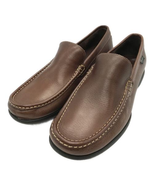 PARABOOT（パラブーツ）PARABOOT (パラブーツ) レザードライビングシューズ ブラウン サイズ:UK 7の古着・服飾アイテム