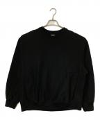 blurhms ROOTSTOCKブラームスルーツストック）の古着「Soft&Hard Sweat P/O Big」｜ブラック