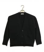 MACPHEEマカフィー）の古着「NZ LAMB 9G Vネックカーディガン」｜ブラック