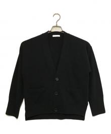 MACPHEE（マカフィー）の古着「NZ LAMB 9G Vネックカーディガン」｜ブラック