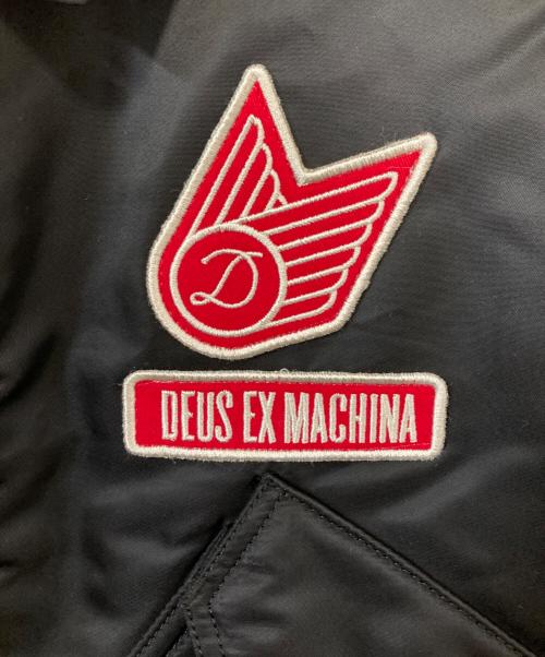 ALPHA INDUSTRIES（アルファインダストリーズ）ALPHA INDUSTRIES (アルファインダストリーズ) DEUS EX MACHINA (デウス エクス マキナ) フライトジャケット ブラック サイズ:XSの古着・服飾アイテム