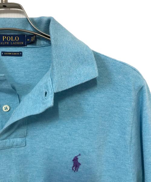 POLO RALPH LAUREN（ポロ・ラルフローレン）POLO RALPH LAUREN (ポロ・ラルフローレン) 長袖ポロシャツ ブルー サイズ:Mの古着・服飾アイテム