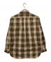 SCYE (サイ) 刺繍ワッペンチェックシャツ ブラウン×ベージュ サイズ:38：5000円