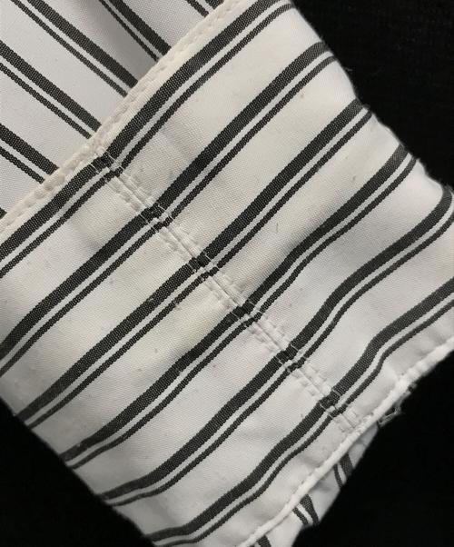 ELENDEEK（エレンディーク）ELENDEEK (エレンディーク) レイヤードストライプワンピース ブラック×ホワイト サイズ:01の古着・服飾アイテム