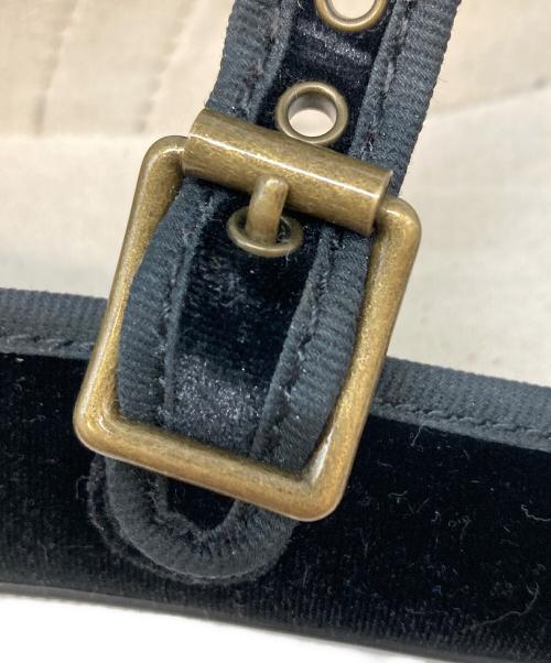 ORCIVAL（オーシバル）ORCIVAL (オーシバル) ベロアフラットパンプス ブラック サイズ:24.5の古着・服飾アイテム