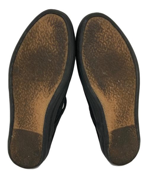 ORCIVAL（オーシバル）ORCIVAL (オーシバル) ベロアフラットパンプス ブラック サイズ:24.5の古着・服飾アイテム